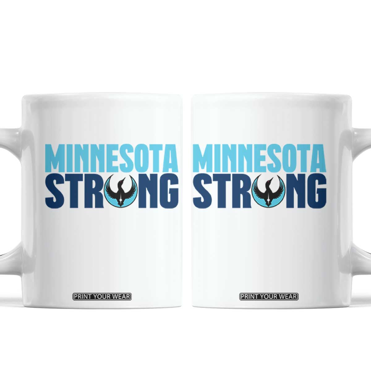 MN State Bird Loon Coffee Mug Minnesota Strong Pride TS12 White Print Your Wear