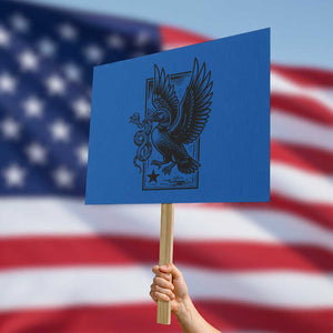 Rebel Loon Takes Down The Snake Protest Sign Support MN Anti Ice Movement TS12 Horizontal 18" × 24" Blue Print Your Wear