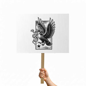 Rebel Loon Takes Down The Snake Protest Sign Support MN Anti Ice Movement TS12 Horizontal 18" × 24" White Print Your Wear