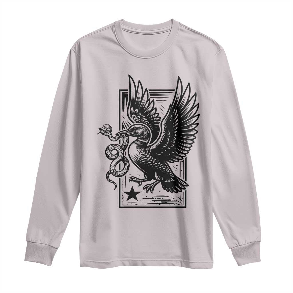 Rebel Loon Takes Down The Snake Long Sleeve Shirt Support MN Anti Ice Movement TS12 Ice Gray Print Your Wear