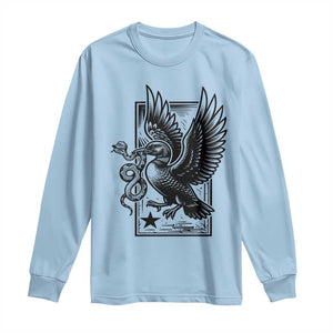 Rebel Loon Takes Down The Snake Long Sleeve Shirt Support MN Anti Ice Movement TS12 Light Blue Print Your Wear
