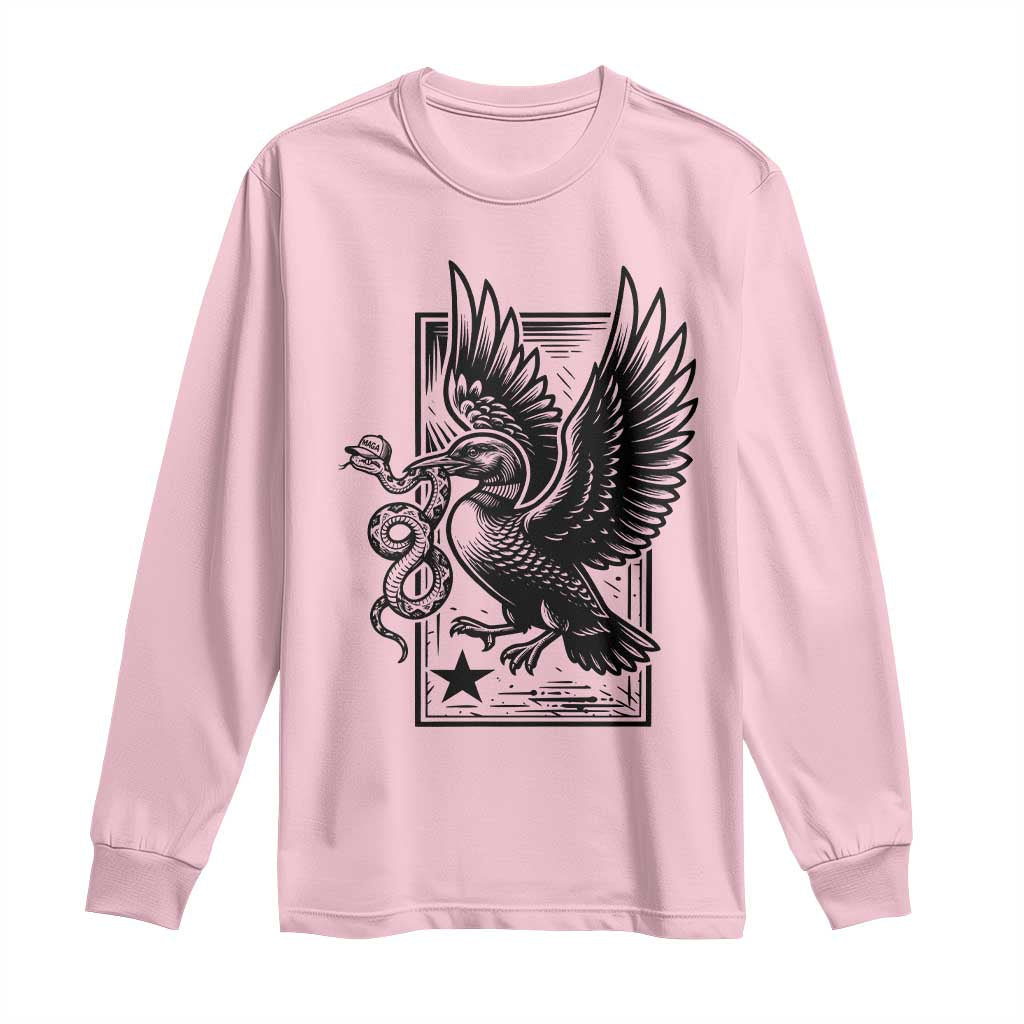 Rebel Loon Takes Down The Snake Long Sleeve Shirt Support MN Anti Ice Movement TS12 Light Pink Print Your Wear