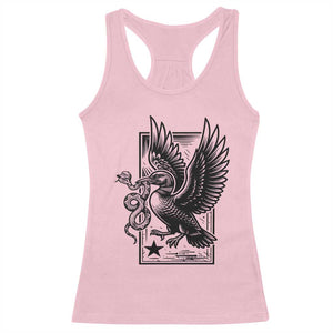 Rebel Loon Takes Down The Snake Racerback Tank Top Support MN Anti Ice Movement TS12 Light Pink Print Your Wear
