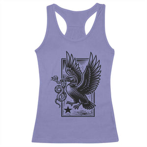 Rebel Loon Takes Down The Snake Racerback Tank Top Support MN Anti Ice Movement TS12 Violet Print Your Wear