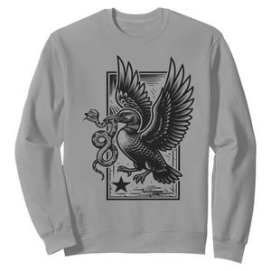 Rebel Loon Takes Down The Snake Sweatshirt Support MN Anti Ice Movement TS12 Sport Gray Print Your Wear