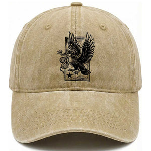 Rebel Loon Takes Down The Snake Washed Cotton Baseball Cap Support MN Anti Ice Movement TS12 Print Your Wear