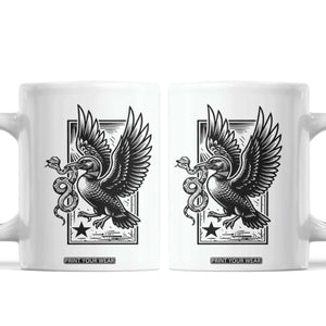 Rebel Loon Takes Down The Snake Coffee Mug Support MN Anti Ice Movement TS12 White Print Your Wear