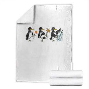Funny No Kings MN Rebel Loon Throw Blanket Minnesota State Pride TS12 White Print Your Wear