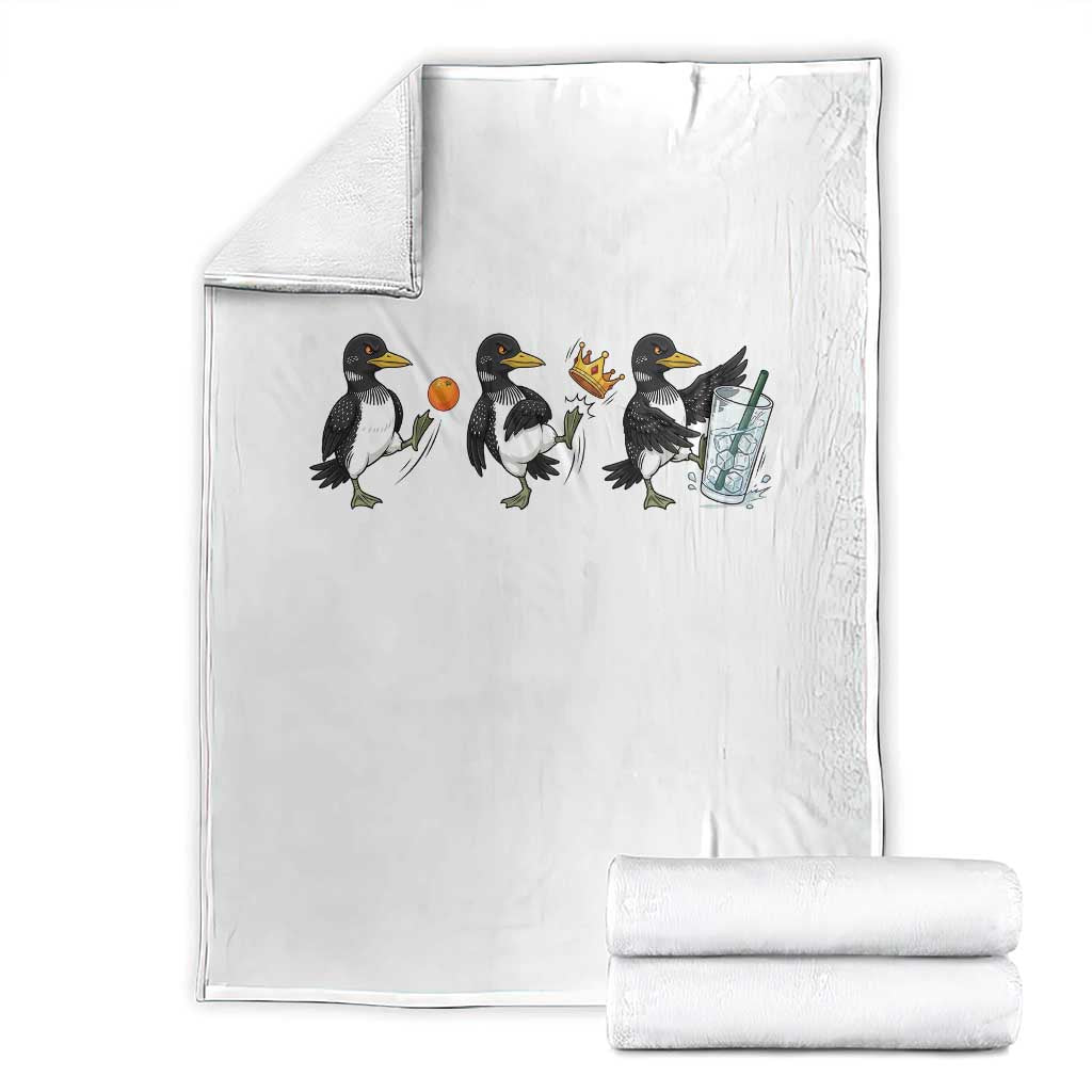 Funny No Kings MN Rebel Loon Throw Blanket Minnesota State Pride TS12 White Print Your Wear