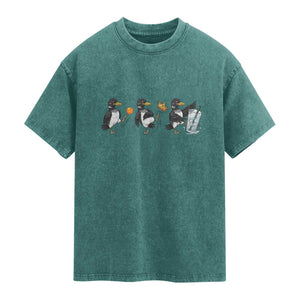 Funny No Kings MN Rebel Loon Washed Cotton T-Shirt Minnesota State Pride