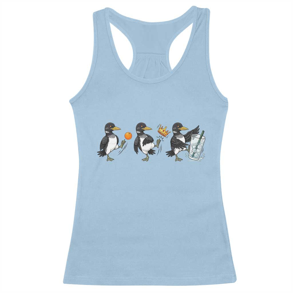 Funny No Kings MN Rebel Loon Racerback Tank Top Minnesota State Pride TS12 Light Blue Print Your Wear