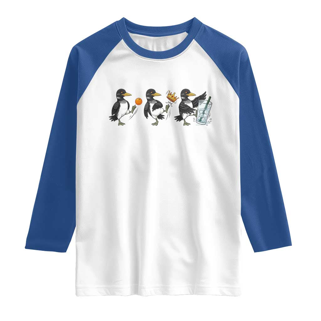 Funny No Kings MN Rebel Loon Raglan Shirt Minnesota State Pride TS12 White Royal Print Your Wear