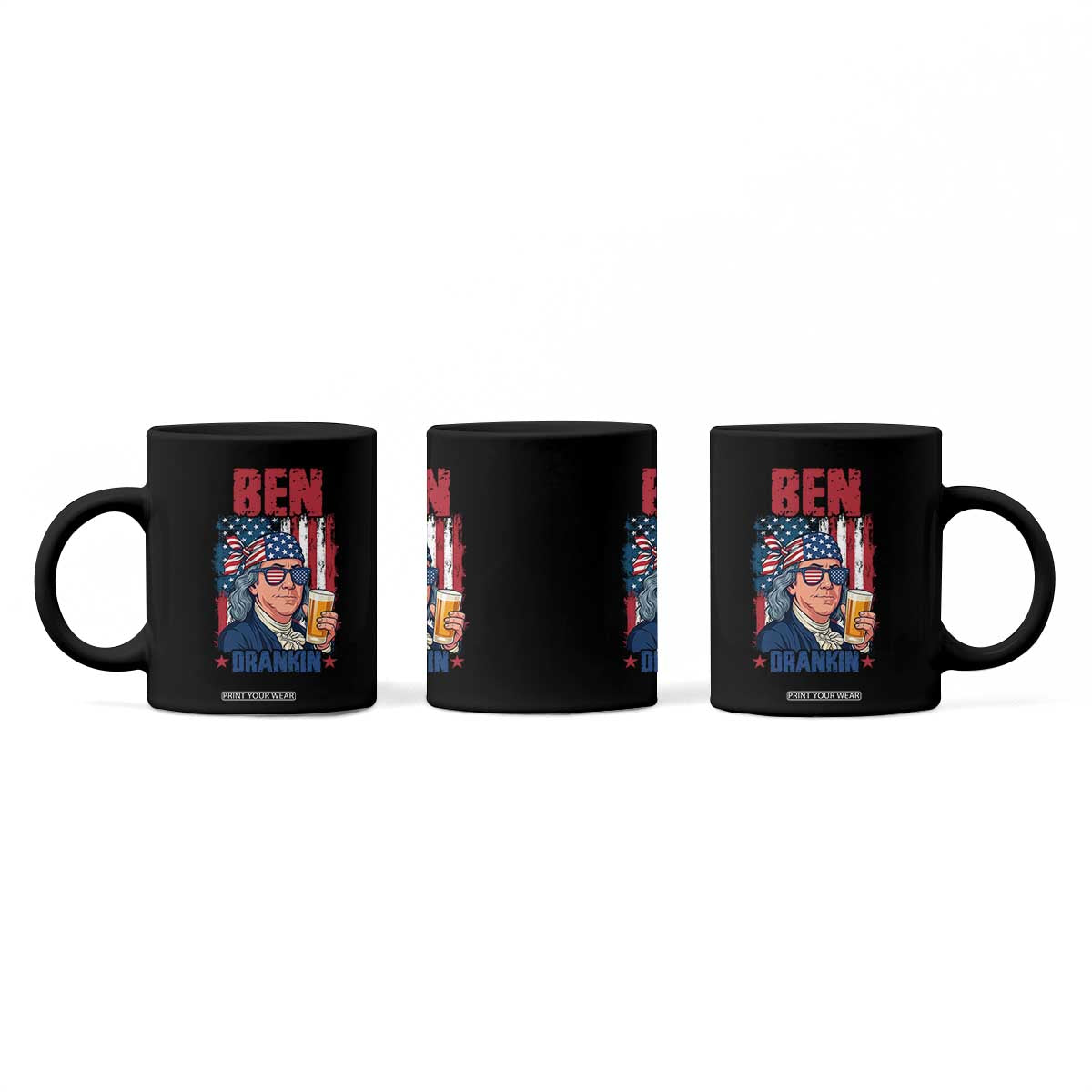 Benjamin Franklin Coffee Mug Funny Ben Drankin American History TS12 Print Your Wear