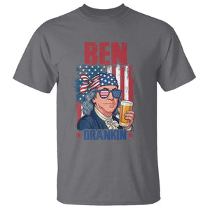 Benjamin Franklin T Shirt Funny Ben Drankin American History TS12 Charcoal Print Your Wear