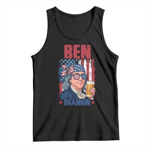 Benjamin Franklin Tank Top Funny Ben Drankin American History TS12 Black Print Your Wear