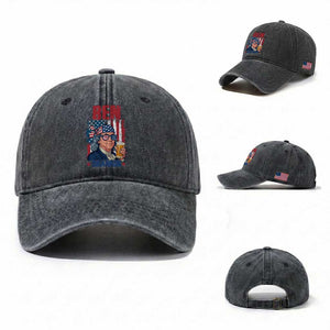 Benjamin Franklin Washed Cotton Baseball Cap Funny Ben Drankin American History TS12 Washed Cap Universal Fit Dark Gray Print Your Wear