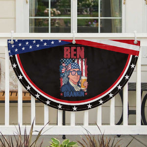 Benjamin Franklin Patriotic Fan Flag Funny Ben Drankin American History TS12 2pcs pack Classic Black Print Your Wear