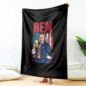 Benjamin Franklin Throw Blanket Funny Patriotic Founding Father TS12 Print Your Wear