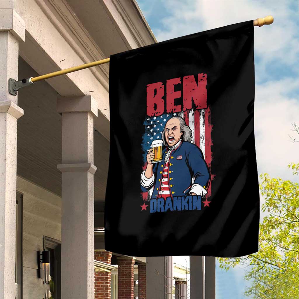 Benjamin Franklin Garden Flag Funny Patriotic Founding Father TS12 Print Your Wear