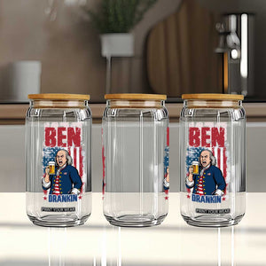 Benjamin Franklin Glass Can Funny Patriotic Founding Father TS12 Print Your Wear