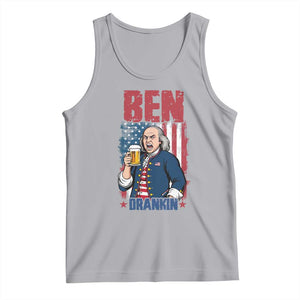 Benjamin Franklin Tank Top Funny Patriotic Founding Father TS12 Athletic Heather Print Your Wear