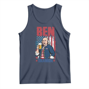 Benjamin Franklin Tank Top Funny Patriotic Founding Father TS12 Navy Print Your Wear