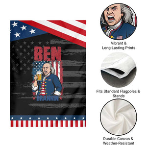 Benjamin Franklin Garden Flag Funny Patriotic Founding Father TS12 Print Your Wear