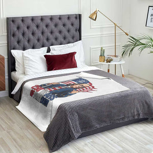 Patriotic Benjamin Franklin Throw Blanket 250 Years Of Freedom TS12 Print Your Wear