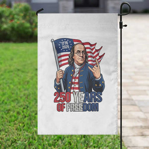 Patriotic Benjamin Franklin Garden Flag 250 Years Of Freedom TS12 Print Your Wear