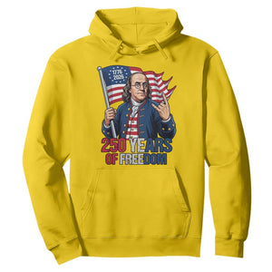Patriotic Benjamin Franklin Hoodie 250 Years Of Freedom TS12 Daisy Print Your Wear