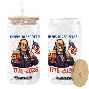 Funny Benjamin Franklin Glass Can Cheers To 250 Years TS12 Print Your Wear