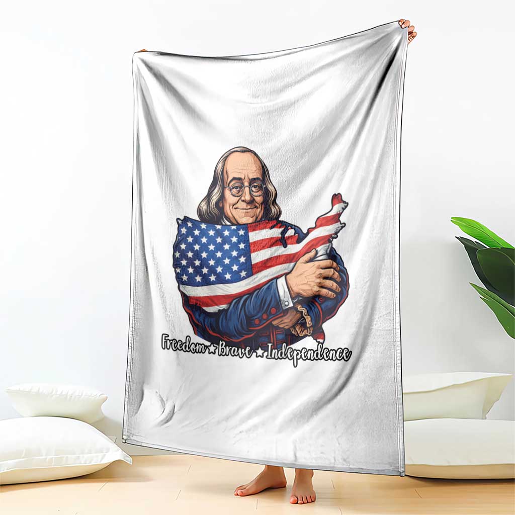 Benjamin Franklin Throw Blanket Freedom Liberty Independence American History TS12 Print Your Wear