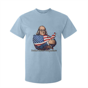 Benjamin Franklin T Shirt For Kid Freedom Liberty Independence American History TS12 Light Blue Print Your Wear