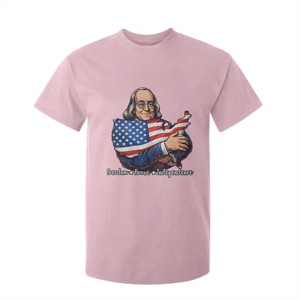 Benjamin Franklin T Shirt For Kid Freedom Liberty Independence American History TS12 Light Pink Print Your Wear