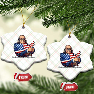 Benjamin Franklin Ceramic Ornament Freedom Liberty Independence American History TS12 Print Your Wear