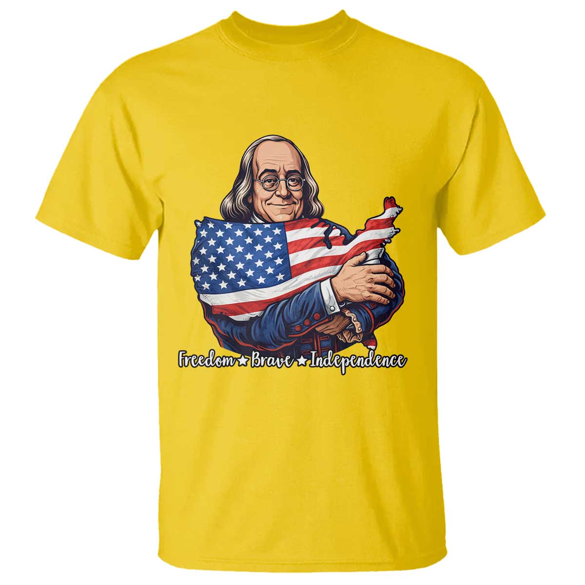Benjamin Franklin T Shirt Freedom Liberty Independence American History TS12 Daisy Print Your Wear