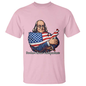Benjamin Franklin T Shirt Freedom Liberty Independence American History TS12 Light Pink Print Your Wear