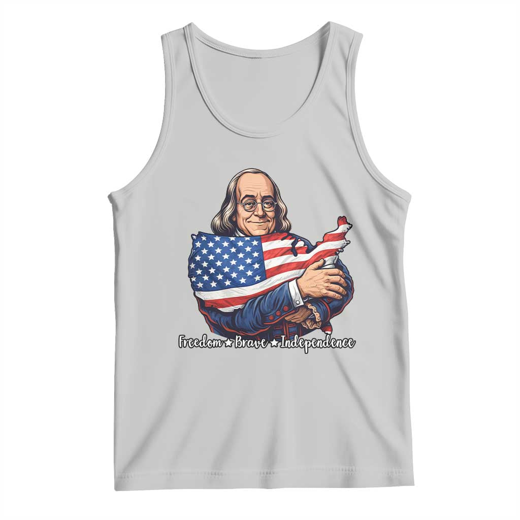 Benjamin Franklin Tank Top Freedom Liberty Independence American History TS12 Ash Print Your Wear