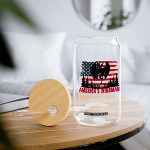 Mothman Americas Wingman Glass Can Funny Patriotic Cryptid TS12 Print Your Wear