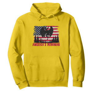 Mothman Americas Wingman Hoodie Funny Patriotic Cryptid TS12 Daisy Print Your Wear