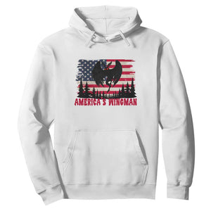 Mothman Americas Wingman Hoodie Funny Patriotic Cryptid TS12 White Print Your Wear