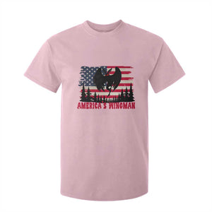 Mothman Americas Wingman T Shirt For Kid Funny Patriotic Cryptid TS12 Light Pink Print Your Wear