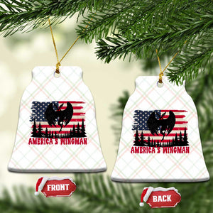 Mothman Americas Wingman Ceramic Ornament Funny Patriotic Cryptid TS12 Print Your Wear