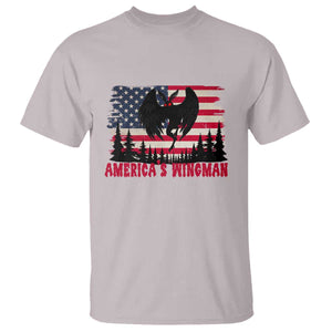 Mothman Americas Wingman T Shirt Funny Patriotic Cryptid TS12 Ice Gray Print Your Wear