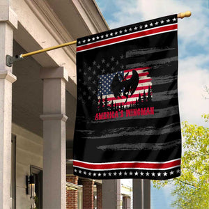 Mothman Americas Wingman Garden Flag Funny Patriotic Cryptid TS12 Distressed Black Red Print Your Wear