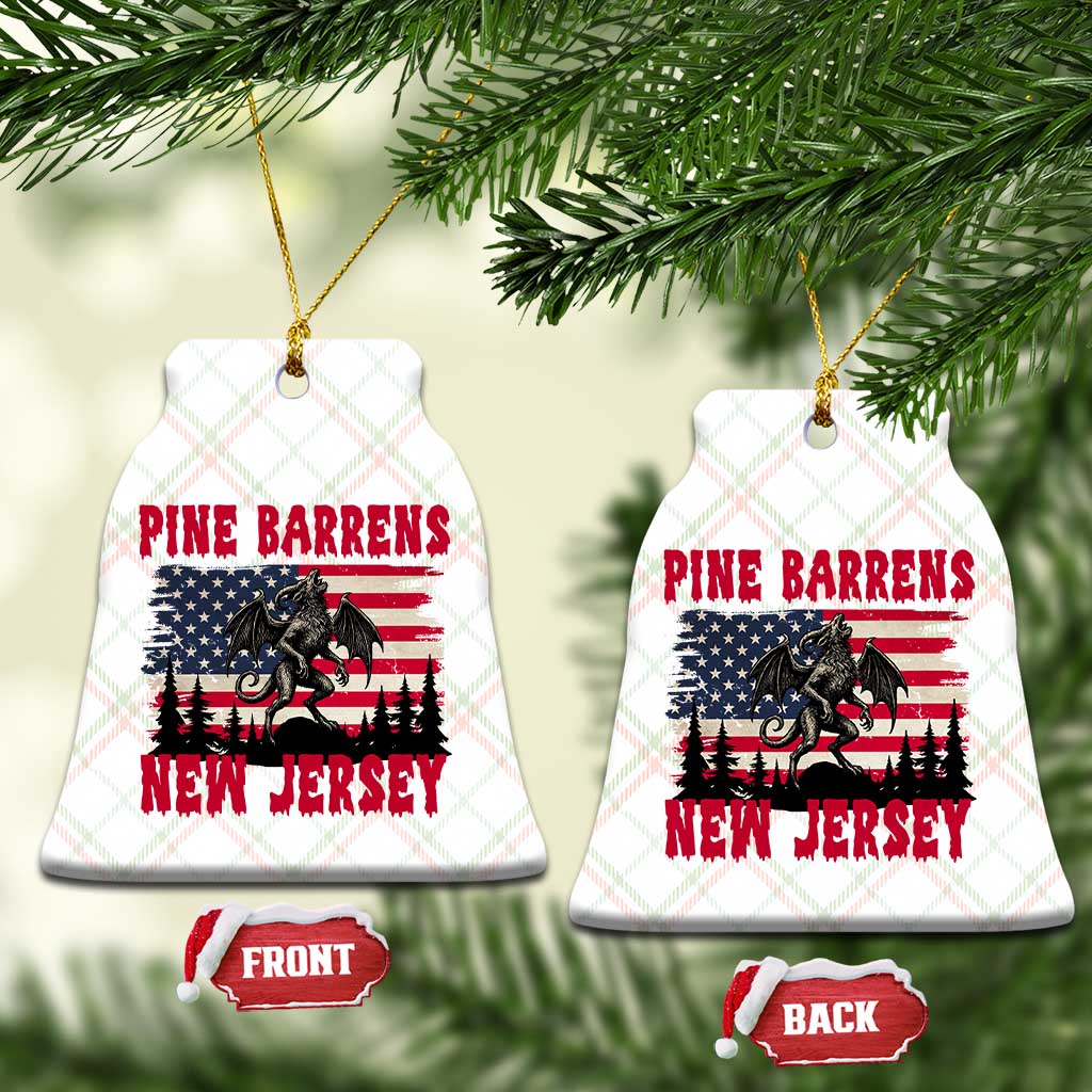 Patriotic Jersey Devil Ceramic Ornament Pine Barrens New Jersey Cryptid TS12 Print Your Wear