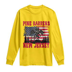 Patriotic Jersey Devil Long Sleeve Shirt Pine Barrens New Jersey Cryptid TS12 Daisy Print Your Wear