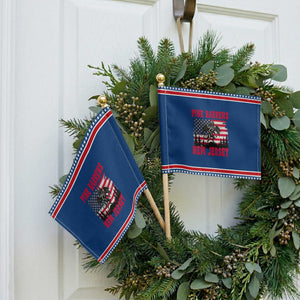 Patriotic Jersey Devil Patriotic Handheld Flag Pine Barrens New Jersey Cryptid TS12 Classic 8.2" × 5.5" Blue Red Print Your Wear