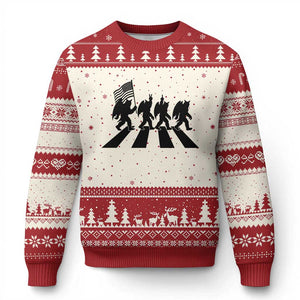 Funny Patriotic Mothman Ugly Christmas Sweater Cryptid Lover Gift TS12 Beige Red Print Your Wear