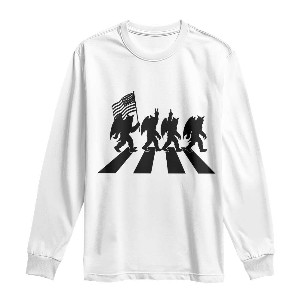 Funny Patriotic Mothman Long Sleeve Shirt Cryptid Lover Gift TS12 White Print Your Wear